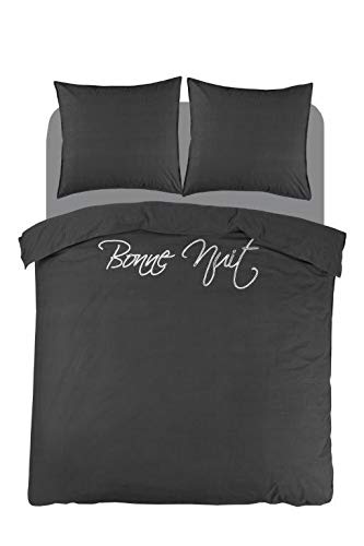 Papillon Bedding Set, Percale, Grey, 140x200/220 + 60x70cm