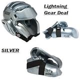 Lightning SILVER Karate Sparring Gear Package Deal - Child Large
