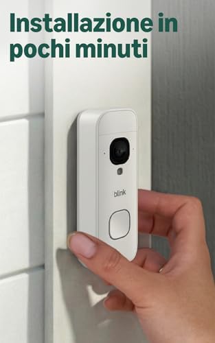Videocitofono 2K+ a pile (ultimo modello) | Vista a figura intera | 2K | IP65 | Pile di lunga durata | Facile da installare | Modulo di sincronizzazione di base incluso – Sistema (bianco)