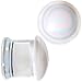 Body Candy 00 Gauge 2PC White Glass Radiant Swirl Saddle Plugs Double Flare Plug Set Ear Plug Gauges 10mm