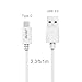 USB 3.1 Type C Cable, JOTO USB-C 3.1 Type-C Male to Standard USB 3.0 Type A Male Charging Cable Data Cable for Galaxy S8 S8+ Tab S3 Nintendo Switch LG G6 all Type C Devices, White, 3.3ft