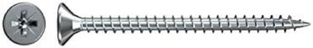 fischer Chipboard Screw FSPII 4.0 x 16 Countersunk Head Blue-Galvanised Full Thread Phillips PZ