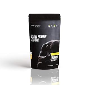 Raw Sport Elite Vegan Protein-25g of Protein Per Serving- with Added Superfoods-BCCAS-Electrolytes-Probiotics-Digestive Enzymes … (Raw Banana, 500g)