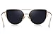 MERRY'S Classic Cat Eye Sunglasses For Women UV Protection eye glasses Coating Mirror UV400 S7882 (Gold&Black, 56)