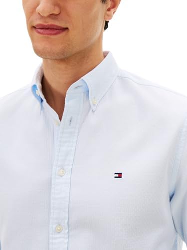 Flex Dobby SF Mw0Mw29970 - Camisa para Hombre, Color Azul, Talla L
