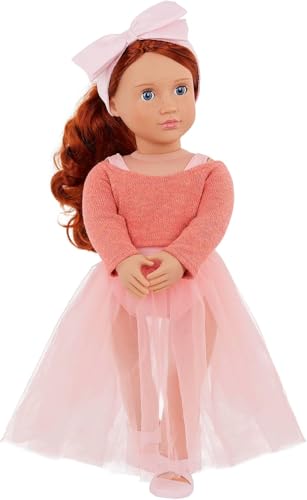 Our Generation 18-Inch Ballerina Doll Aubrie in Ballet Outfit Set, Dolls