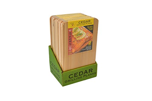 TrueFire Gourmet Premium Cedar Grilling Planks 7 x 12 inch (24-pack) – Add a delicious, smoky flavor to your grilling favorites: Salmon, Veggies, Meats, Seafood & More