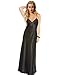 ETAOLINE Women Satin Nightgown Lace Lingerie Trimmed Full Length Slip Dress