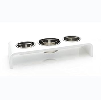 Trendy Pet Triple Bowl Feeder White 4 Amazon Co Uk Pet Supplies