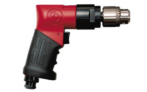 Chicago Pneumatic CP9790 Pistol Style, Keyed Chuck 3/8-Inch Heavy Duty Reversible Drill