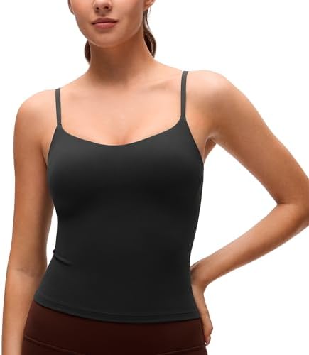 Amazon.com: CRZ YOGA Butterluxe Double Lined Cami Tank Tops for