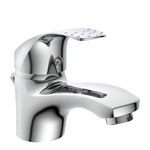 EISL Roma NI075ROCR Robinet de salle de bain chromé avec bonde et motif de poignée