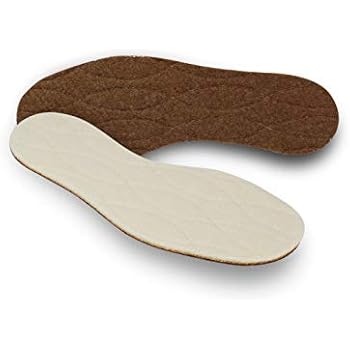 Pedag Keep Warm, German Handmade Natural Insulating Insoles, Wool, Cork and Felt Layers, W10/M7/EU40