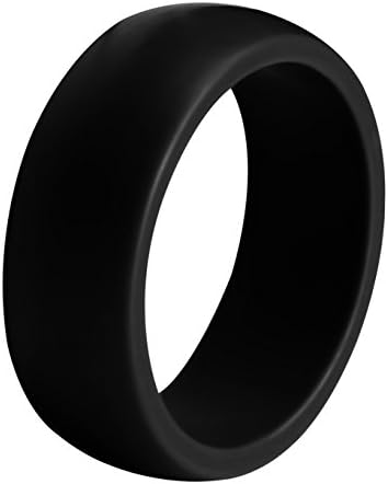 Silicone Wedding Ring for Men (Single) - Sturdily Constructed, Comfortable, Light-Weight Design – Hypoallergenic and Antibacterial Silicone Wedding Band for Active Men, Athletes by Utopia Fitness