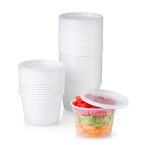 Pantry Value 16 oz. Plastic Deli Food Storage Containers with Airtight