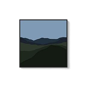Framed Canvas Wall Art Natural Scenery Canvas Prints Home Artwork Decoration for Living Room,Bedroom - 16x16 inches