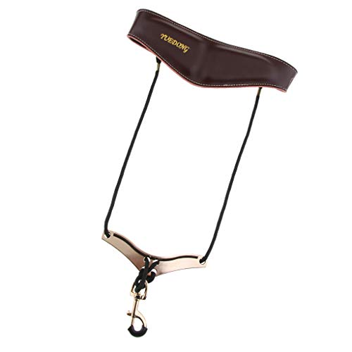 image for Baosity Adjustable Leather Sax Shoulder Belt Neck Strap for Saxophone 