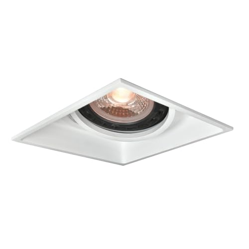 SPOT DE EMBUTIR SLIM FRAME BRANCO (C)16.5CM (L)16.5CM (A)6.75CM 1XGU10 PAR30 /