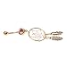 TOOGOO(R) Belly Ring Beautifully Gold Dream Catcher Feather Rhinestone Piercing Belly Button Navel Ring Barbell (Pink)