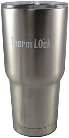 Stainless Steel Tumbler by Therm Lock 30 Oz Tumbler with Lid that closes and Double Wall Vacuum Insulation a Great Travel Mug and Cup Best for Coffee Great Gift