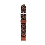 Fossil S141160 14mm Leather Calfskin Brown Watch Strap