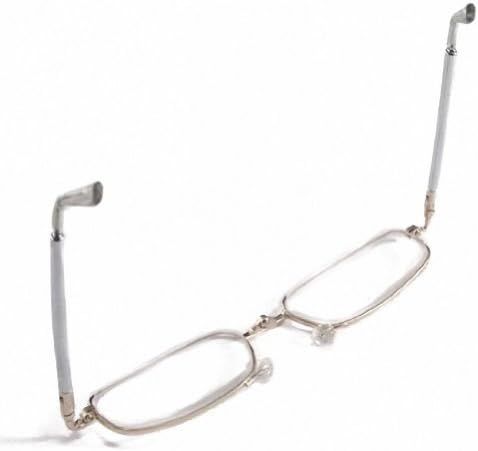 V Zoom Ultra Compact Read Book Map Menu Folding Reading Glasses &amp; Portable Flip Top Eyeglasses Case