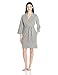 Amazon Essentials Women's 100% Cotton Robe, Heather Grey, Medium