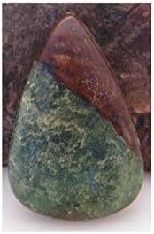 Surbhi Crafts Chrysoprase Cabochon, Natural Green Chrysoprase Gemstone 44Ct Pear Shape 37x24x6mm K-8927