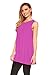 Womens Sleeveless Tunics - Women Flowy Tunic Tank Tops for Leggings (Fuchsia-XL)