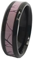 Hope Grove Pink Camouflage Band - 6mm Black Titanium (7)