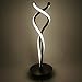 SkyeyArc Double Helix Dimmable LED Table Lamp, Modern Spiral Lamp, Contemporary Minimalist Lighting Design, Color Adjustable Light, 12W, Black