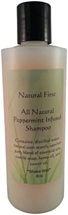 Natural First Peppermint Infused"All Natural" Shampoo - Chemical, Sls, and Paraben Free