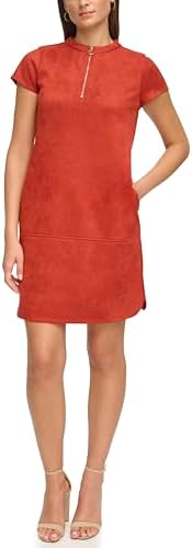 calvin klein orange suede dress Calvin Klein | Dresses | Calvin Klein Faux Suede Burnt Orange Sheath Dress Size 4 Sleeveless