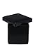B FSOBEIIALEO Home Foldable Storage Ottoman Foot Rest Stool Seat Footrest Coffee Table Black 15'X15