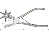 C.S. Osborne RPO-06 6 Tubes Revolving Punch, Tube Sizes 1-6