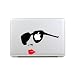 iCasso Cool girl Removable Vinyl Decal Sticker Skin for Apple Macbook Pro Air Mac 13" inch / Unibody 13 Inch Laptop