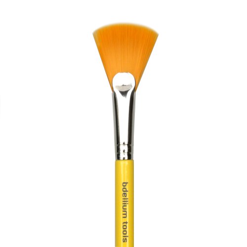 Bdellium Tools Studio Line Spa Fan Brush, Yellow