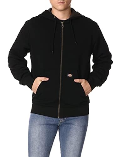 Dickies Men's Thermal Lined Fleece Jacket, Black, Large in Kuwait