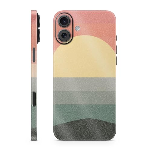 Glossy Glitter Phone Skin Compatible with Apple iPhone 16 Plus - Sunset Forest…