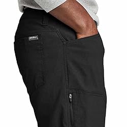 Eddie Bauer Men's Rainier Pants, Black, 33/30