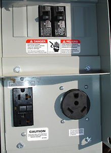 Siemens P37U2B Double RV Power outlet Pedestal 30, 20 amp