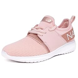 Nautica Girls Lightweight Breathable Sneakers Strap