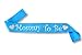 Blue Mommy To Be Sash - Baby Shower Decorations for Boy