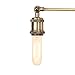Home Luminaire 31680 Rushford 1-Light Adjustable Sconce with Exposed Bulb Antique Brass/Bronze Finish