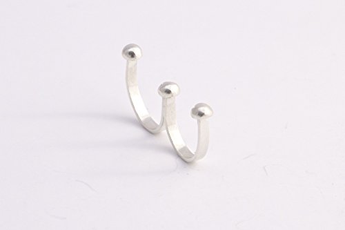 image for Tzufit Moshel Knuckle duster, Double ring, two finger ring, Double fin