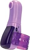 Pure Love Wearable Textured Finger Vibrator with Multiple Attachments, Interchangeable Heads, Purple Color, Adult Sex Toy