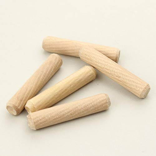 Ochoos 100pcs Per Lot 12mm Diameter Hardwood Round Furniture Fitting Wood Dowel Pin 50mm/100mm Length Wooden Craft Dowel Pins Rods - (Diameter: 12mm Diameter, Length: 100mm100pcs) - Thumbnail 2
