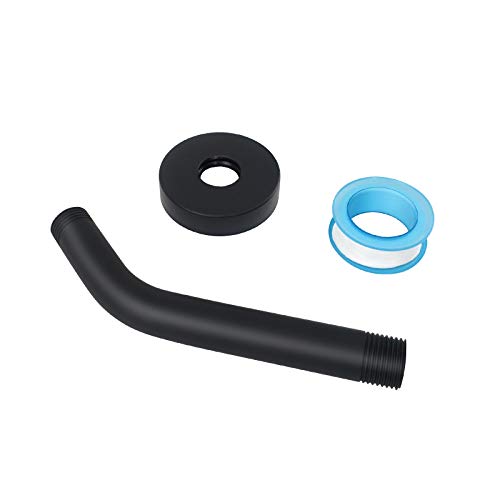 NearMoon Shower Arm + Flange + Teflon Tape, Made of 304 Stainless Steel