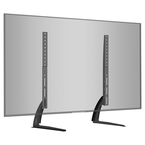 Bontec Pied TV Universel, Support TV Piédestal Hauteur Réglable Pour Téléviseurs De 22-65 Pouces, Charge Max 50 Kg, Vesa 800X400 Mm, Assemblage Simple, Pied TV Compatible Vesa