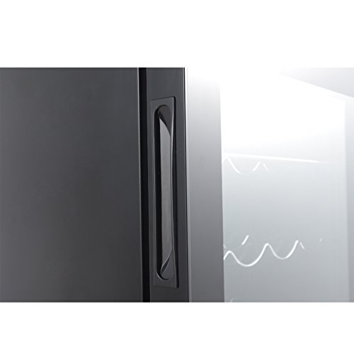SMETA Thermoelectric Wine Cooler Refrigerator Cabinet Counter Top Mini Beer Cellar,16 Bottles,Black,1.7 Cu Ft - Thumbnail 4